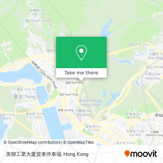 美聯工業大廈貨車停車場 map