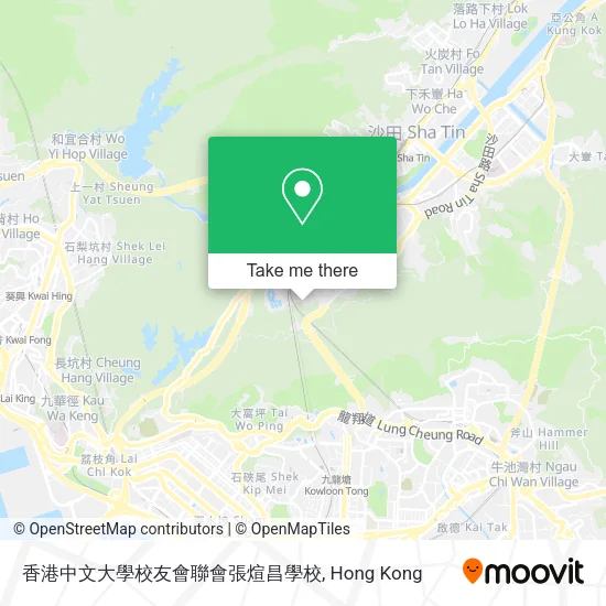 香港中文大學校友會聯會張煊昌學校地圖