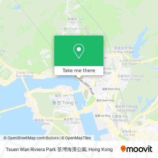 Tsuen Wan Riviera Park 荃灣海濱公園地圖