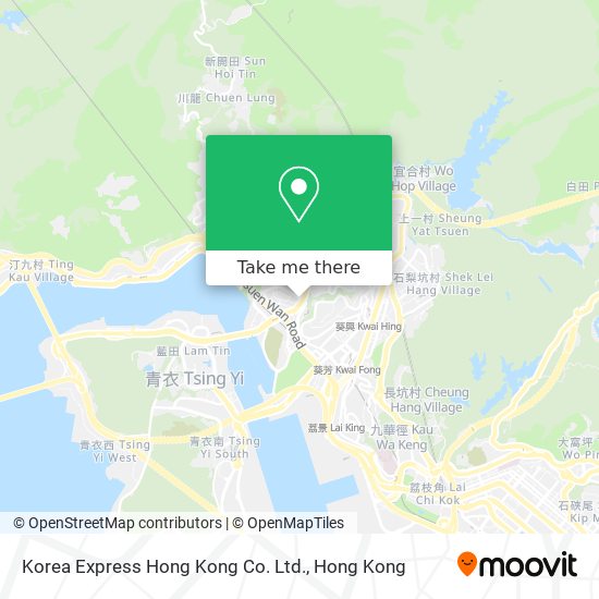 Korea Express Hong Kong Co. Ltd. map