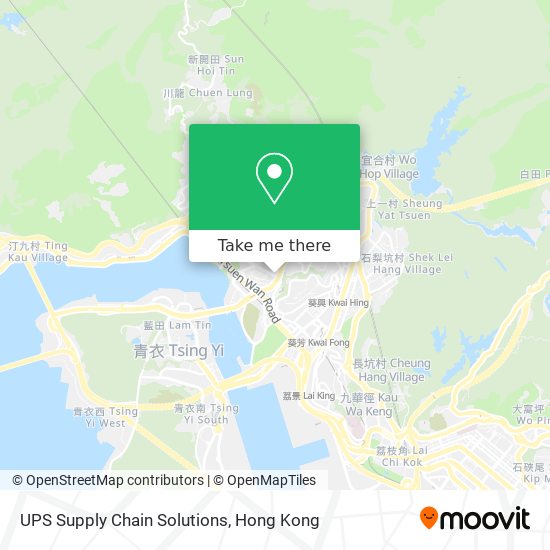 UPS Supply Chain Solutions map