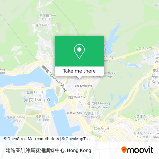 建造業訓練局葵涌訓練中心 map