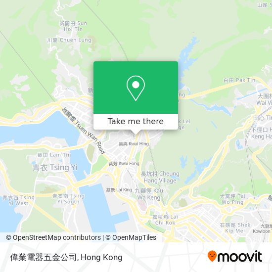 偉業電器五金公司 map