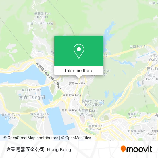偉業電器五金公司 map