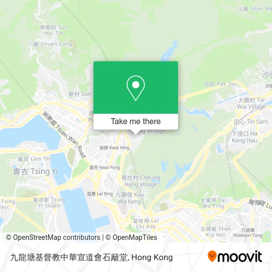 九龍塘基督教中華宣道會石籬堂地圖