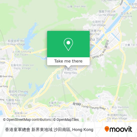 香港童軍總會 新界東地域 沙田南區 map