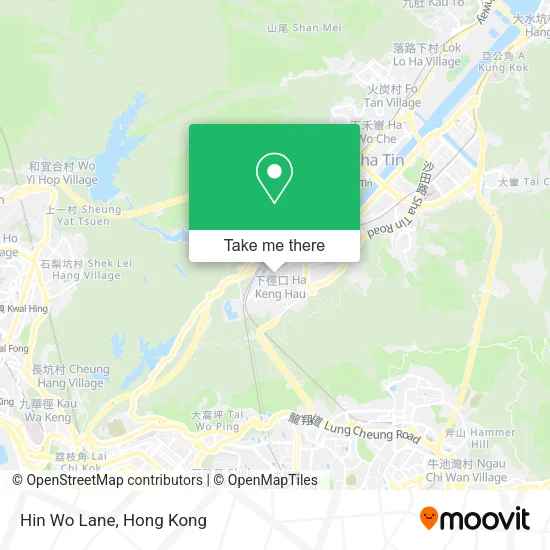 Hin Wo Lane map