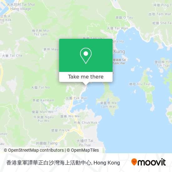 香港童軍譚華正白沙灣海上活動中心 map