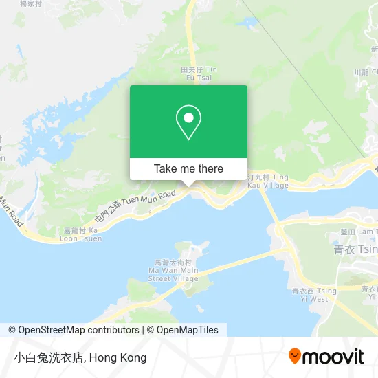 小白兔洗衣店地圖