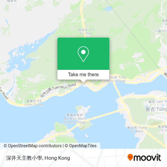 深井天主教小學地圖