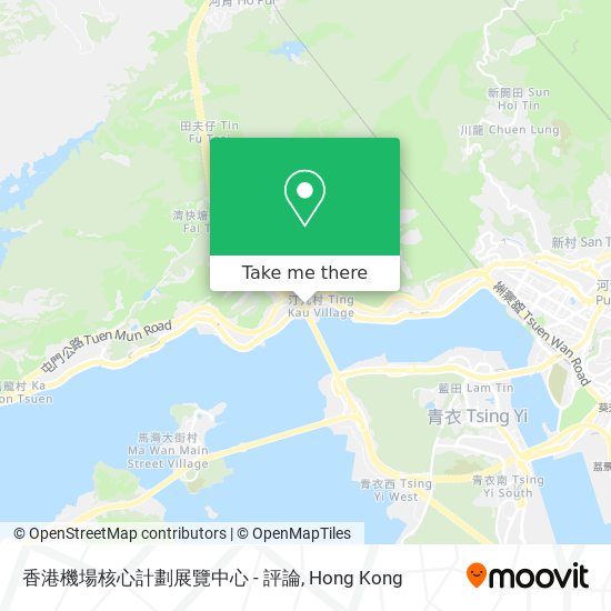 香港機場核心計劃展覽中心 - 評論 map