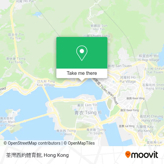 荃灣西約體育館 map