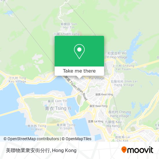 美聯物業衆安街分行 map