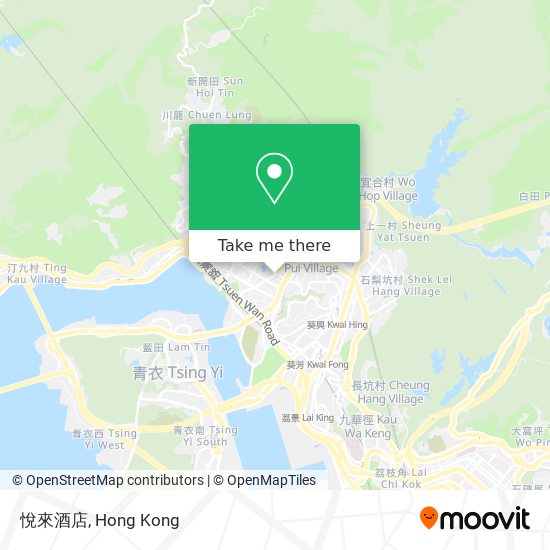 悅來酒店 map