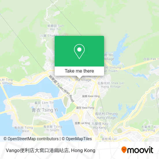 Vango便利店大窩口港鐵站店 map