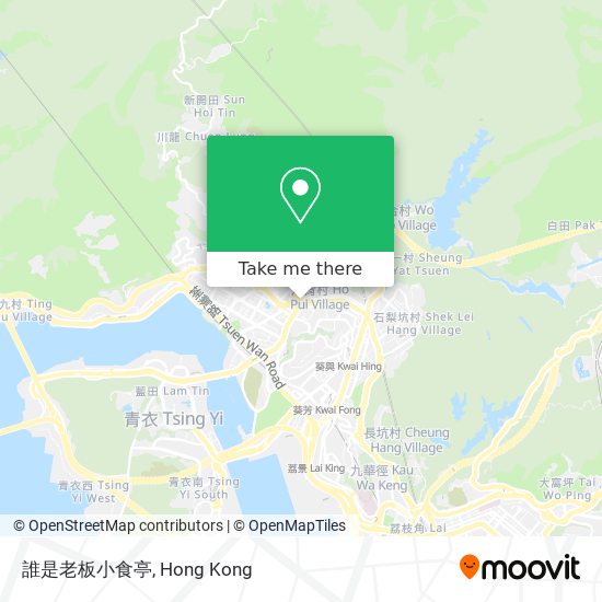 誰是老板小食亭 map