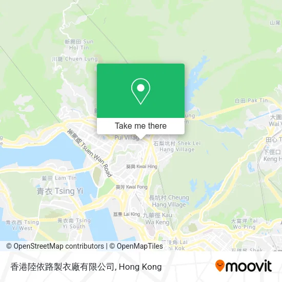 香港陸依路製衣廠有限公司地圖
