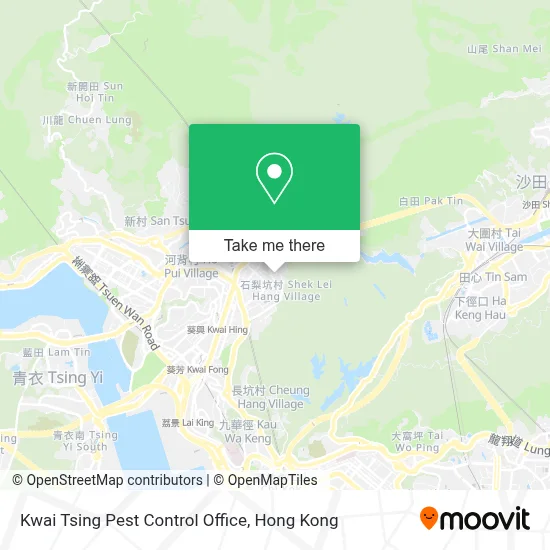 Kwai Tsing Pest Control Office map