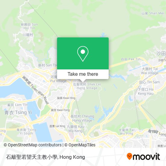 石籬聖若望天主教小學地圖