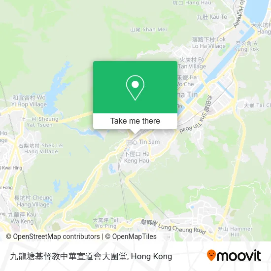 九龍塘基督教中華宣道會大圍堂地圖