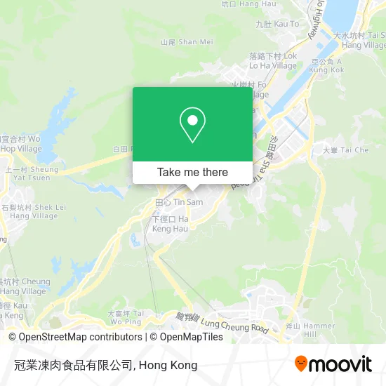 冠業凍肉食品有限公司地圖
