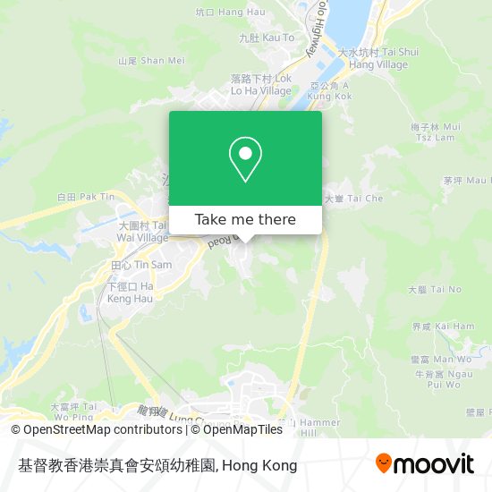 基督教香港崇真會安頌幼稚園地圖