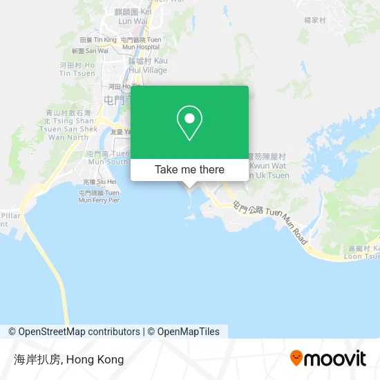 海岸扒房地圖