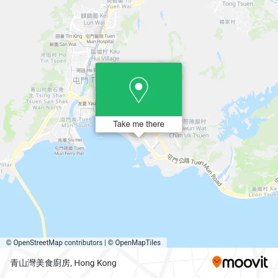 青山灣美食廚房地圖