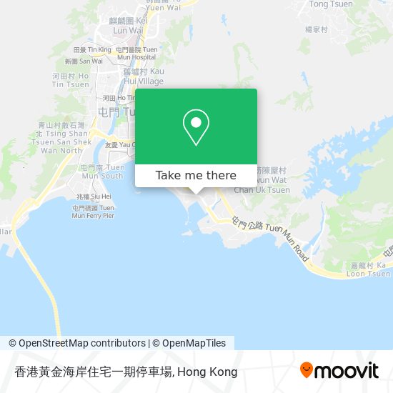 香港黃金海岸住宅一期停車場 map