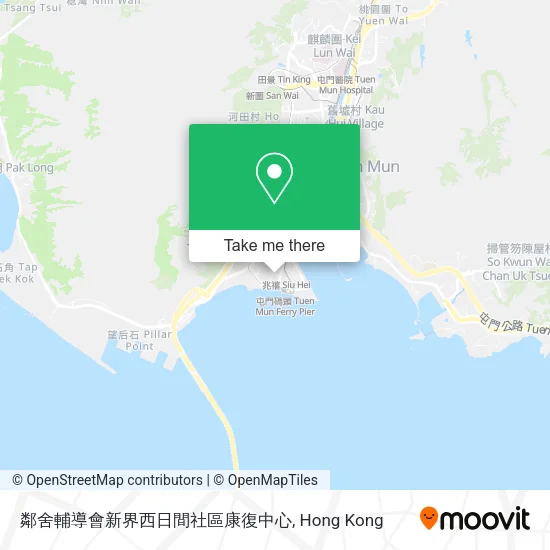 鄰舍輔導會新界西日間社區康復中心地圖