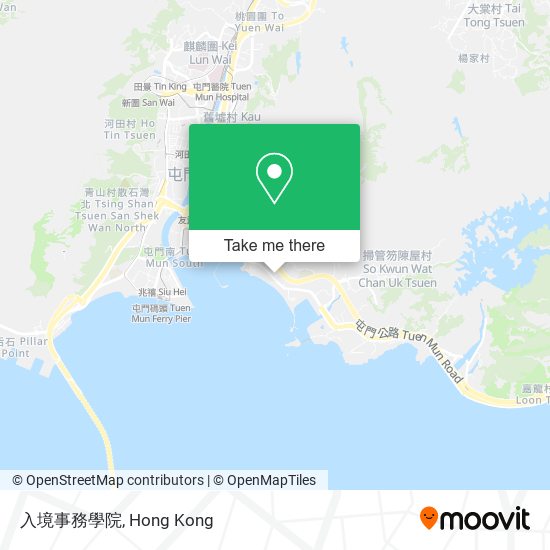 入境事務學院 map
