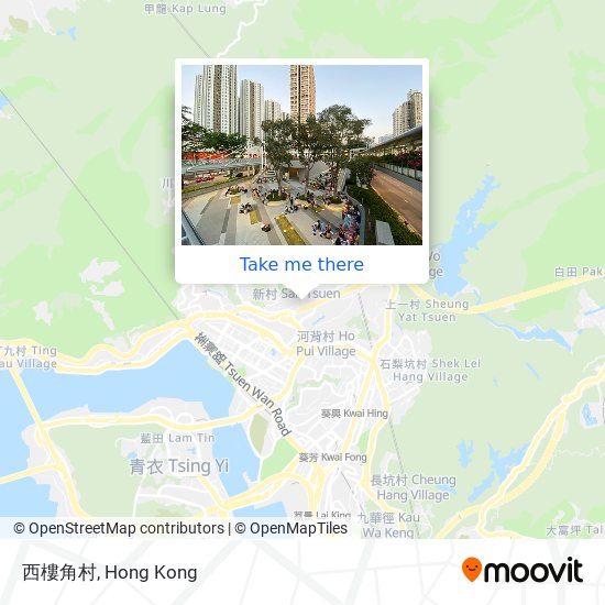 西樓角村 map
