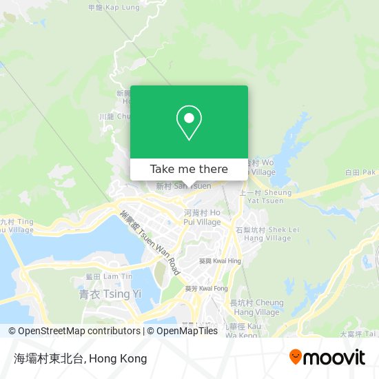 海壩村東北台地圖