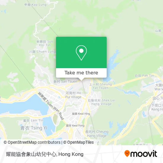 耀能協會象山幼兒中心地圖