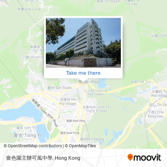 嗇色園主辦可風中學 map