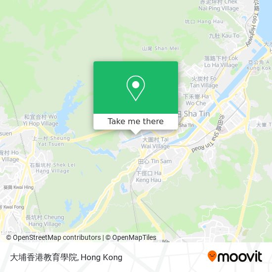 大埔香港教育學院 map