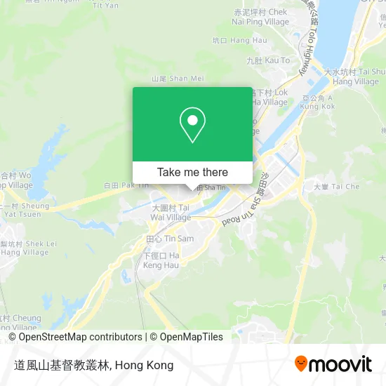 道風山基督教叢林地圖