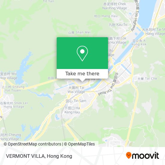 VERMONT VILLA map