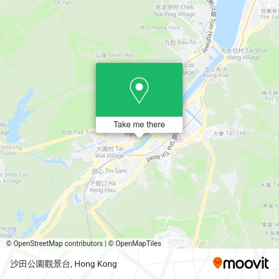 沙田公園觀景台 map