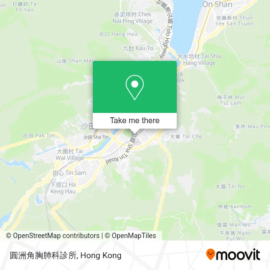 圓洲角胸肺科診所 map