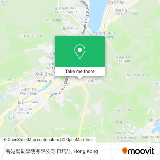 香港駕駛學院有限公司 再培訓地圖