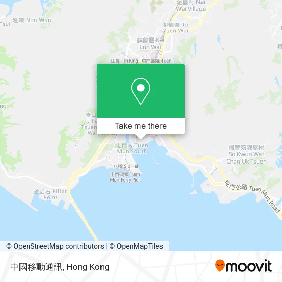 中國移動通訊地圖