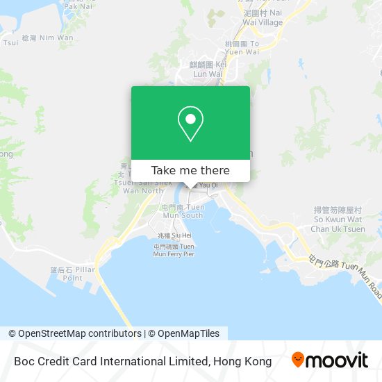 Boc Credit Card International Limited map