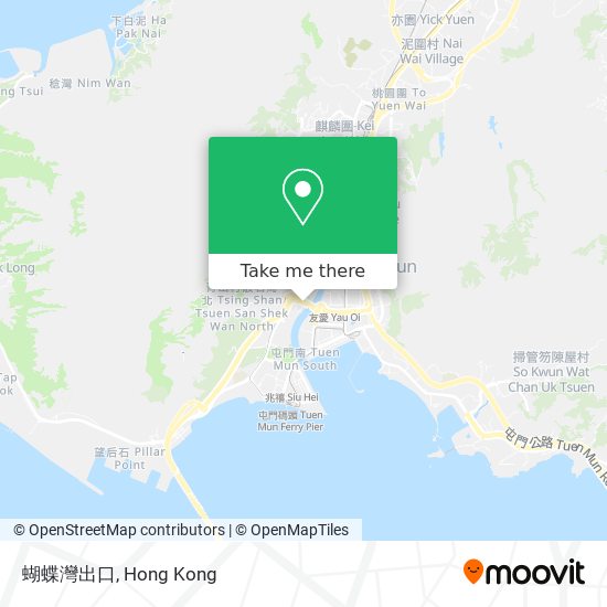 蝴蝶灣出口地圖