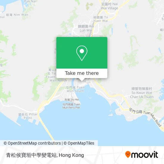 青松侯寶垣中學變電站地圖