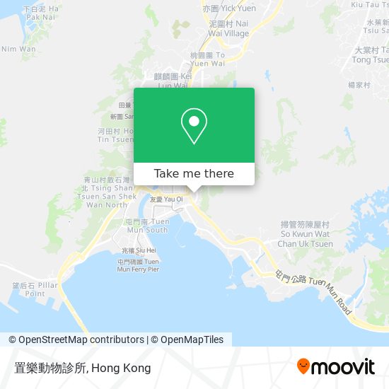 置樂動物診所 map