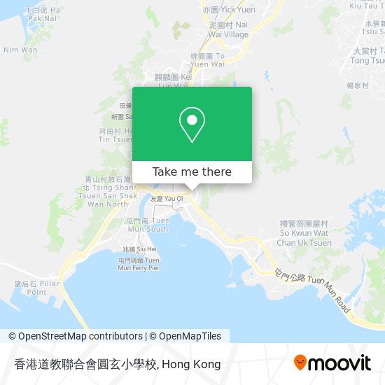 香港道教聯合會圓玄小學校地圖