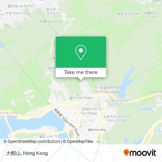 大帽山 map