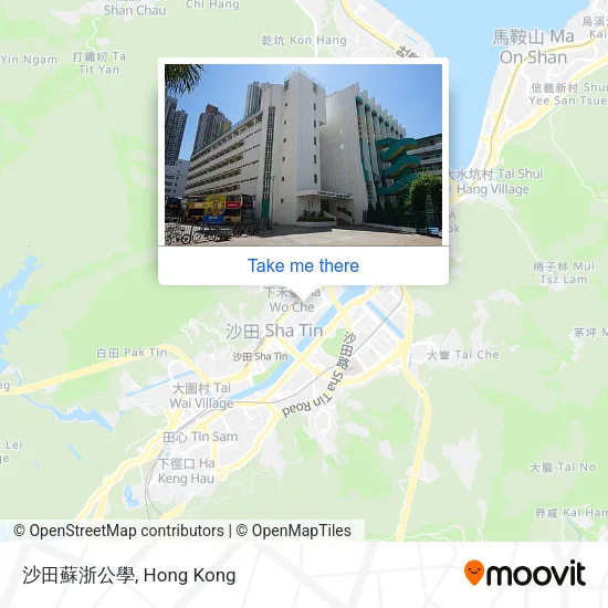 沙田蘇浙公學 map