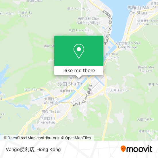 Vango便利店地圖